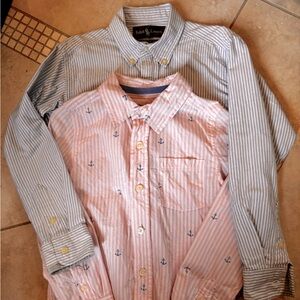 Boys button down shirts. Polo size 6 Oshkosh size 5